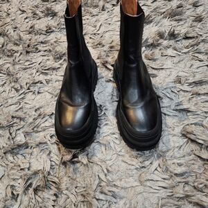 Zara Black Men's Leather Boots